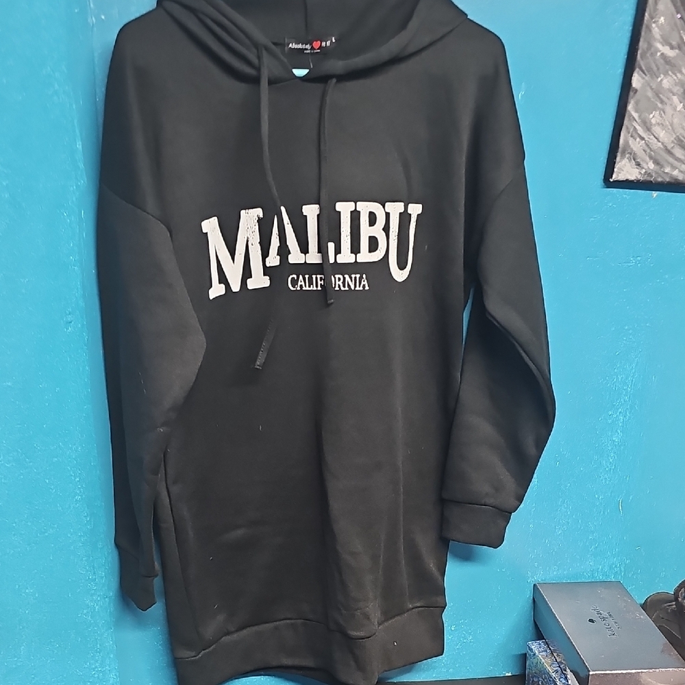 Malibu California Black Hoodie